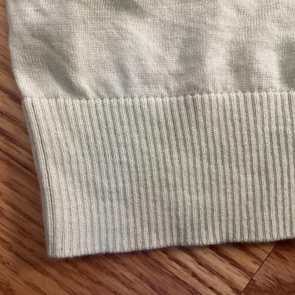 Amazon Light Sage Green 1/4 Zip Mock Neck Merino Wool Sweater Size XXL - Picture 2 of 5